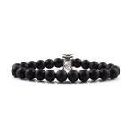 Beer Charm Bracelet // Matte Onyx