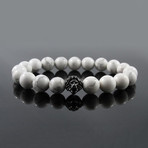 Leo Bracelet // White Greek Howlite