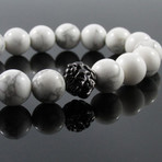 Leo Bracelet // White Greek Howlite