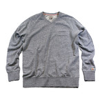 Country Club V-Neck Sweater // Heather Grey (M)