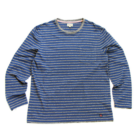 Go To Long-Sleeve Striped Tee // Navy (S)