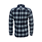 Truman Flap Pocket Shirt // Navy + Green Plaid (XS)