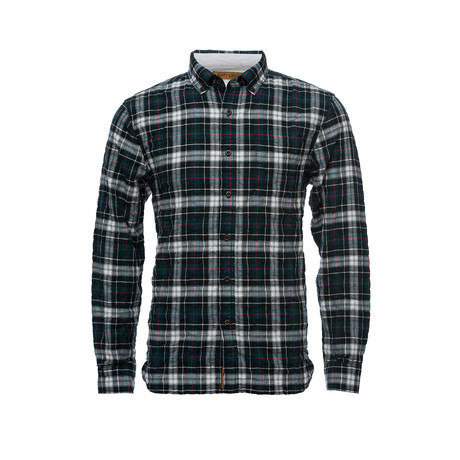 Truman Square Pocket Shirt // Green + Navy Plaid (XS)