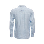 Truman Square Pocket Shirt // Light Blue Linen (L)