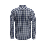Truman Flap Pocket Shirt // Blue Shadow Plaid (XS)
