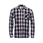 Truman Single Flap Pocket Shirt // Navy + Red Plaid (XL)
