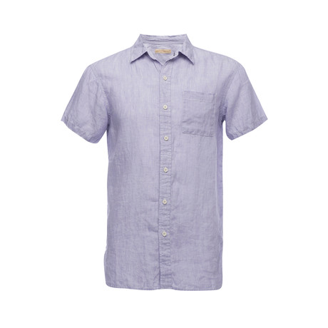 Truman Short Sleeve Square Pocket Shirt // Purple Chambray (XS)