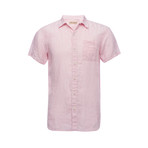 Truman Short Sleeve Square Pocket Shirt // Pink Chambray (XS)