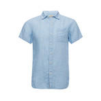 Truman Short Sleeve Square Pocket Shirt // Blue Chambray (XS)
