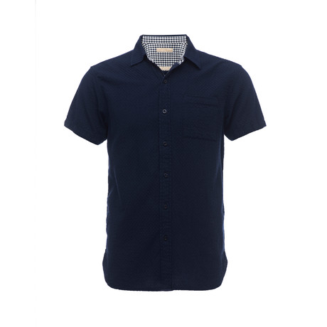 Truman Short Sleeve Square Pocket Shirt // Navy (XS)