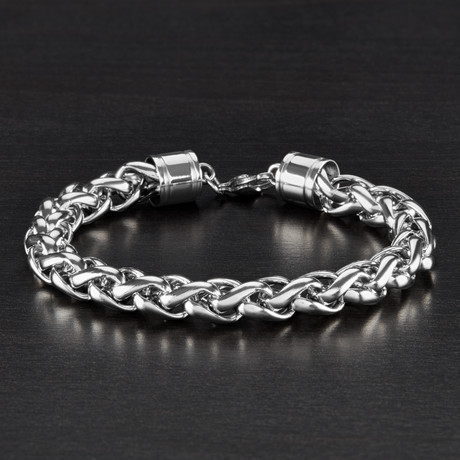 Wheat Chain Bracelet // Silver // 10mm