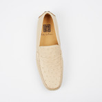 Drake Ostrich Loafer // Off-White (US: 8.5)