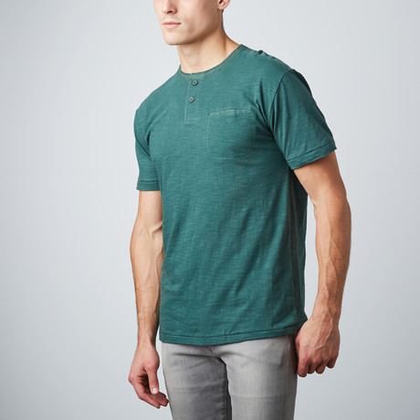 Artistry in Motion // Vintage Henley // Pine  (XL)