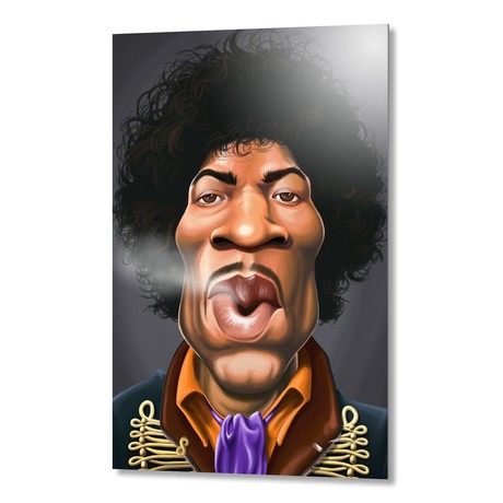 Celebrity Sunday: Jimi Hendrix // Aluminum Print (16"W x 24"H)