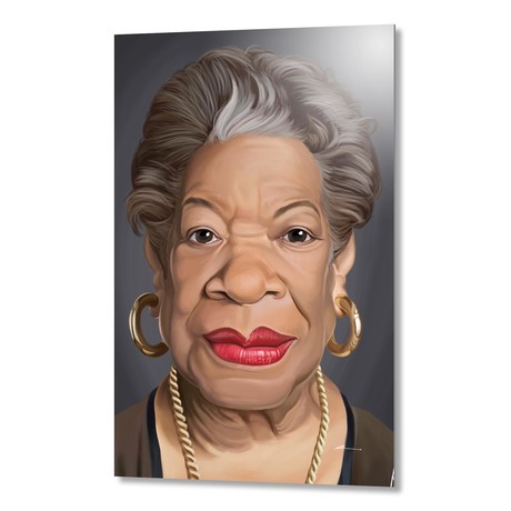 Celebrity Sunday: Maya Angelou // Aluminum Print (16"W x 24"H)