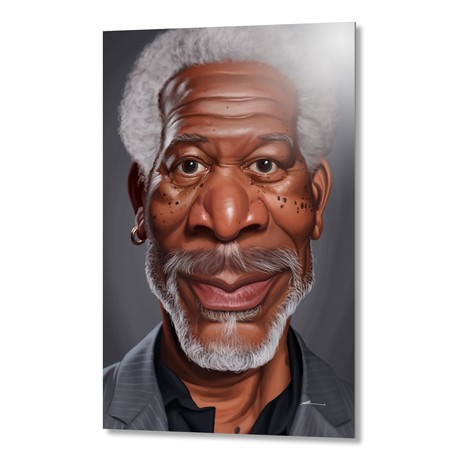 Celebrity Sunday: Morgan Freeman // Aluminum Print (16"W x 24"H)