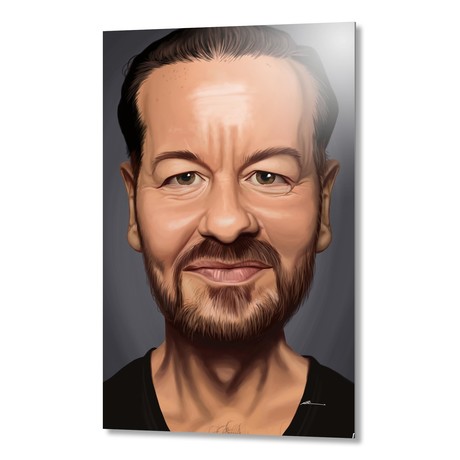 Celebrity Sunday: Ricky Gervais // Aluminum Print (16"W x 24"H)