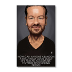 Celebrity Sunday: Ricky Gervais Special // Aluminum Print (16"W x 24"H)