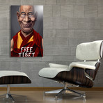 Celebrity Sunday: Dalai Lama (Free Tibet) // Aluminum Print (16"W x 24"H)