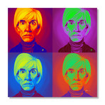 Andy Warhol on Andy Warhol // Aluminum Print (16"W x 16"H)