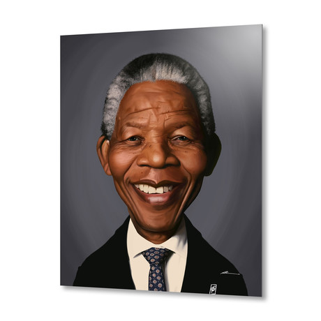 Nelson Mandela // Aluminum Print (16"W x 20"H)