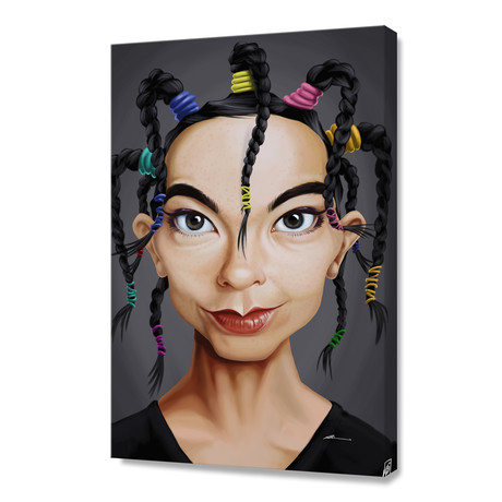 Celebrity Sunday: Björk // Stretched Canvas (16"W x 24"H x 1.5"D)