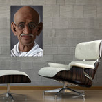 Celebrity Sunday: Mahatma Gandhi // Stretched Canvas (16"W x 24"H x 1.5"D)