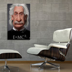 Celebrity Sunday: Albert Einstein E=MC² // Stretched Canvas (16"W x 24"H x 1.5"D)