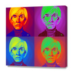 Andy Warhol on Andy Warhol // Stretched Canvas (16"W x 16"H x 1.5"D)