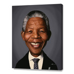 Nelson Mandela // Stretched Canvas (16"W x 20"H x 1.5"D)