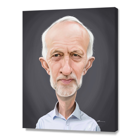 Jeremy Corbyn // Stretched Canvas (16"W x 20"H x 1.5"D)