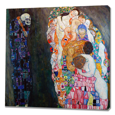 Gustav Klimt // Death and Life // 1910 (30"W x 30"H x 1.5"D)