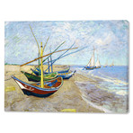 Vincent Van Gogh // Fishing Boats // 1888 (16"W x 20"H x 0.75"D)