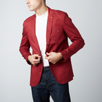 Fashion Blazer // Burgundy (2XL)