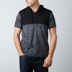 Short-Sleeve Sport Top // Charcoal + Black (M)