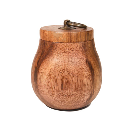 Large Teakwood Vessel + Handle