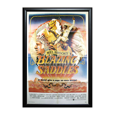 Signed Movie Poster // Blazing Saddles