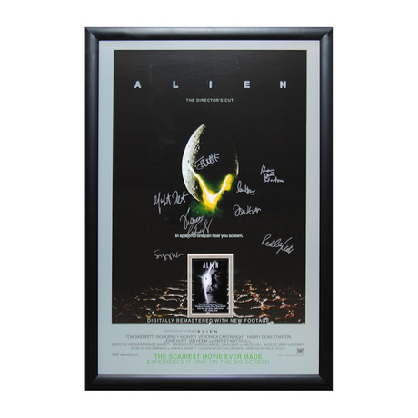 Framed + Signed Movie Poster // Alien: Director's Cut