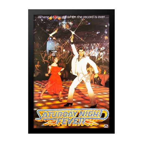 Signed Movie Poster // Saturday Night Fever
