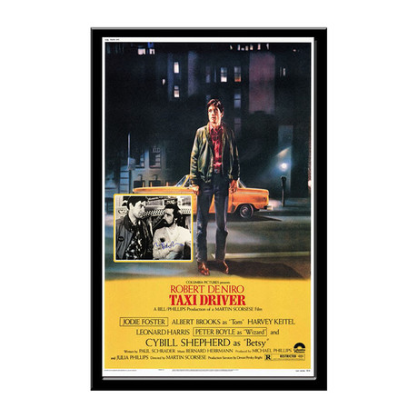 Signed Movie Poster // Taxi Driver
