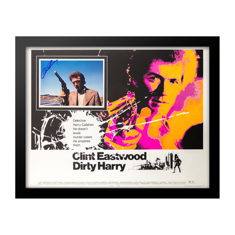 Signed Photo Insert Movie Poster // Dirty Harry
