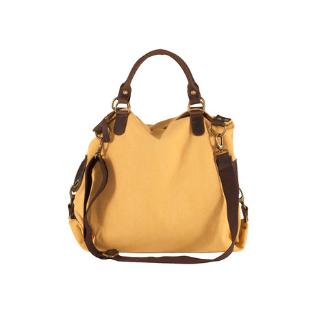 5006 Canvas + Leather Bag (Yellow)