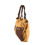 5007 Canvas + Leather Bag (Yellow)