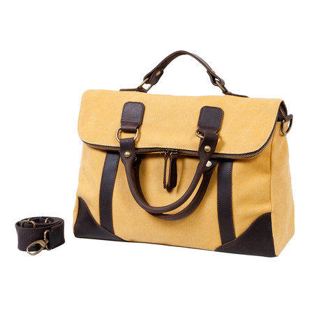 5010 Canvas + Leather Bag (Yellow)