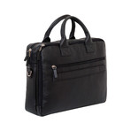 Cervo Leather Briefcase // Large // Black