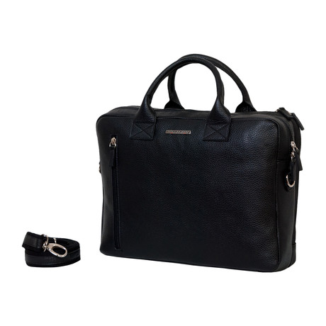 Cervo Leather Briefcase // Large // Black