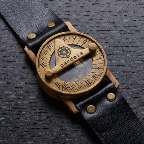 Pandeia Obsidian Sundial Wrist Watch // PTM-O