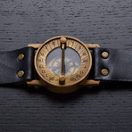 Pandeia Obsidian Sundial Wrist Watch // PTM-O