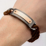 Silicone Link Bracelet // Brown (13mm)