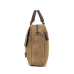 Canvas Computer Brief Case (Khaki)
